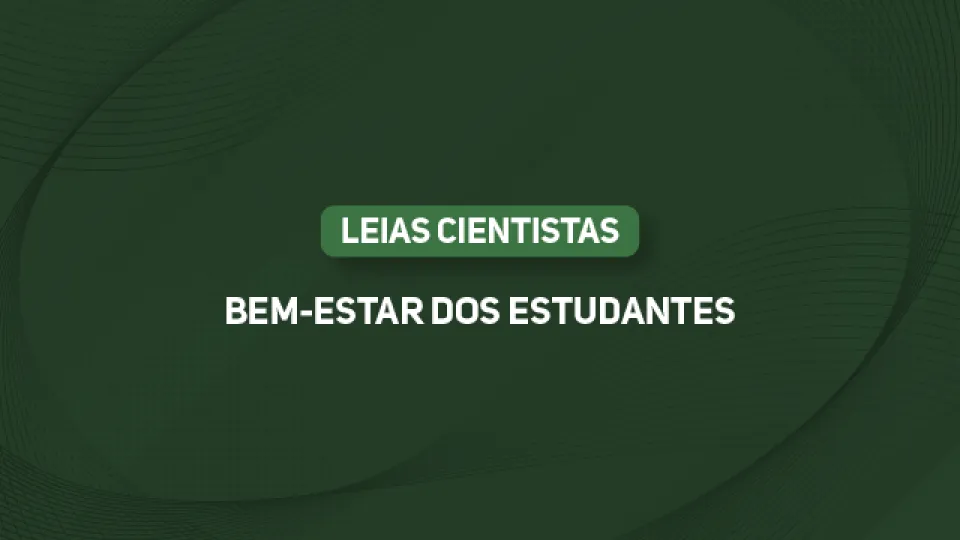 Texto com arte: Bem-estar dos estudantes