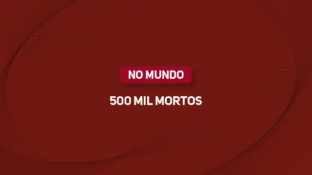 Arte com texto: 500 mil mortos